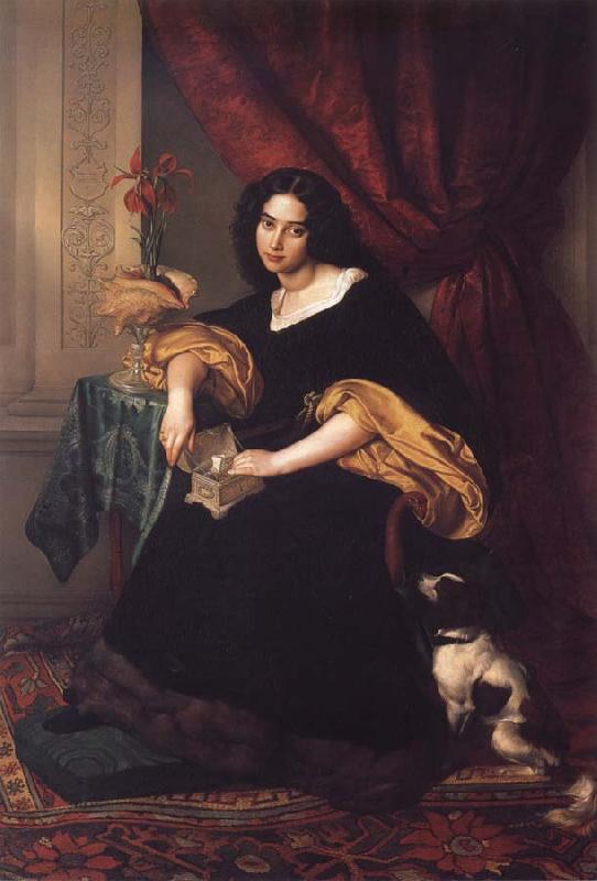 Julius Hubner Pauline Charlotte Bendemann oil painting image
